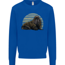 A Walrus Painting Mens Sweatshirt Jumper Royal Blue