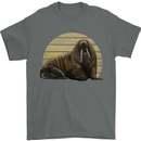 A Walrus Painting Mens T-Shirt 100% Cotton Charcoal