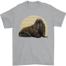 A Walrus Painting Mens T-Shirt 100% Cotton Sports Grey