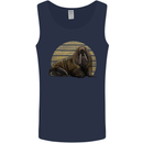 A Walrus Painting Mens Vest Tank Top Navy Blue