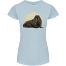 A Walrus Painting Womens Petite Cut T-Shirt Light Blue