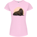 A Walrus Painting Womens Petite Cut T-Shirt Light Pink