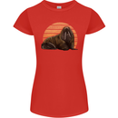 A Walrus Painting Womens Petite Cut T-Shirt Red