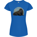 A Walrus Painting Womens Petite Cut T-Shirt Royal Blue