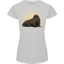 A Walrus Painting Womens Petite Cut T-Shirt Sports Grey