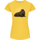 A Walrus Painting Womens Petite Cut T-Shirt Yellow