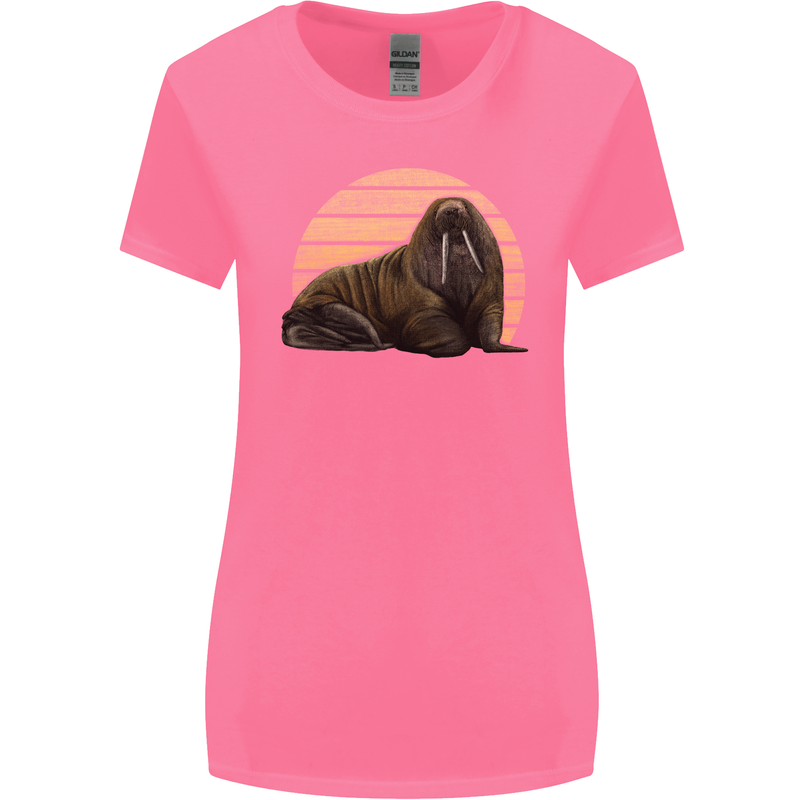 A Walrus Painting Womens Wider Cut T-Shirt Azalea