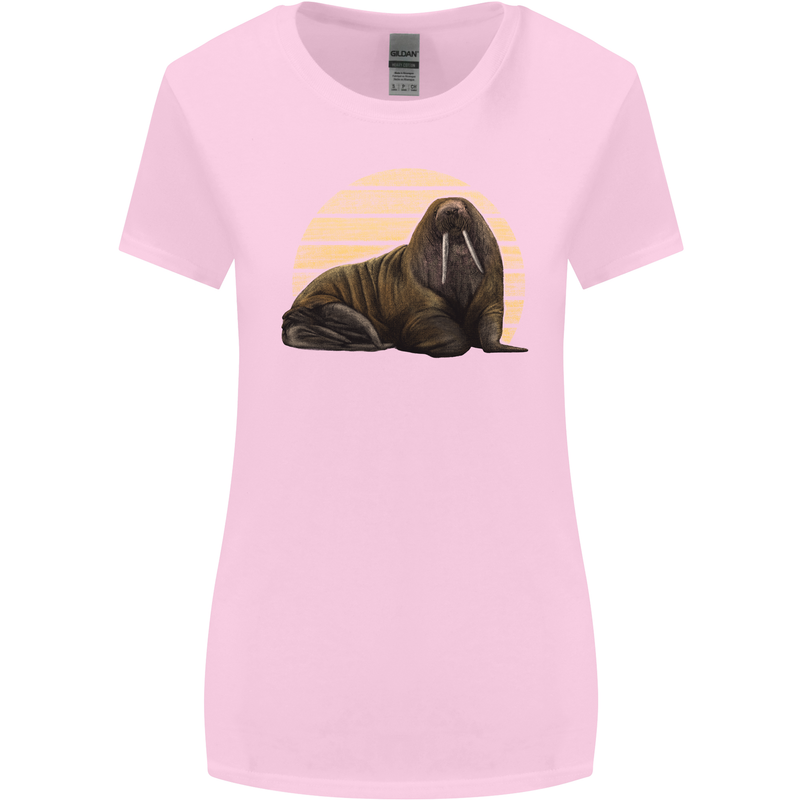 A Walrus Painting Womens Wider Cut T-Shirt Light Pink