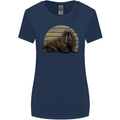 A Walrus Painting Womens Wider Cut T-Shirt Navy Blue