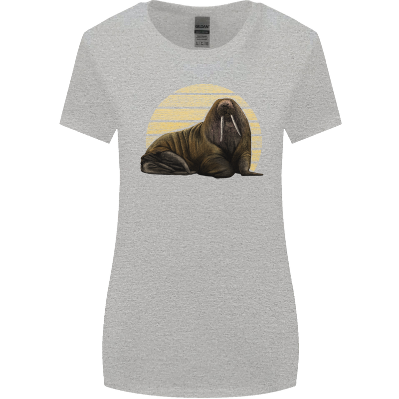 A Walrus Painting Womens Wider Cut T-Shirt Sports Grey
