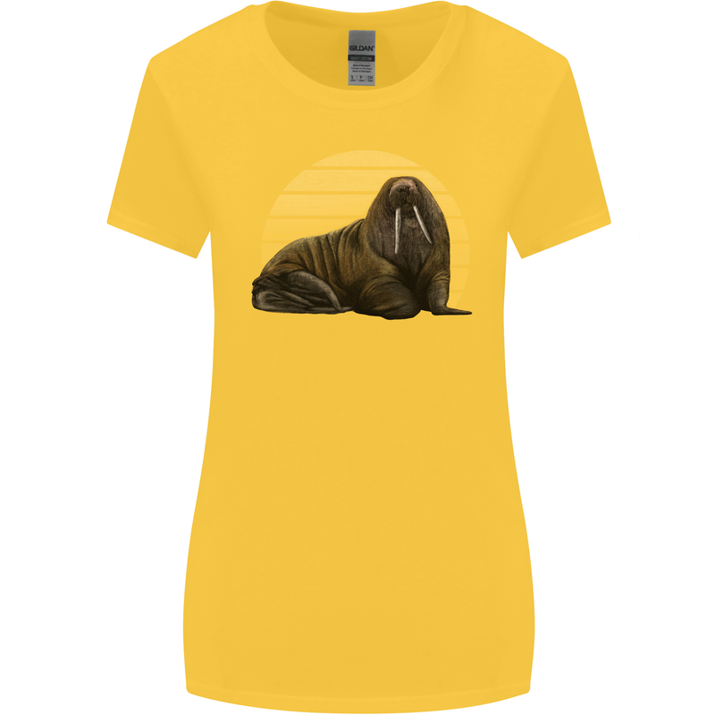 A Walrus Painting Womens Wider Cut T-Shirt Yellow