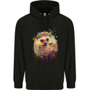 A Watercolour Hedgehog Mens Hoodie Black