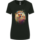 A Watercolour Hedgehog Womens Wider Cut T-Shirt Black