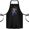 A Watercolour Horse Cotton Apron 100% Organic Black