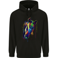 A Watercolour Horse Mens Hoodie Black