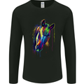 A Watercolour Horse Mens Long Sleeve T-Shirt Black