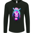 A Watercolour Horse Mens Long Sleeve T-Shirt Black