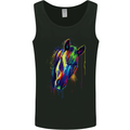 A Watercolour Horse Mens Vest Tank Top Black