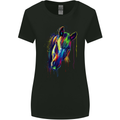 A Watercolour Horse Womens Wider Cut T-Shirt Black