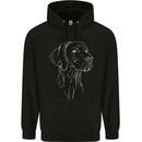 A Weimaraner Face Childrens Kids Hoodie Black