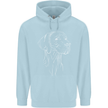 A Weimaraner Face Childrens Kids Hoodie Light Blue