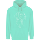 A Weimaraner Face Childrens Kids Hoodie Peppermint