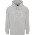 A Weimaraner Face Childrens Kids Hoodie Sports Grey
