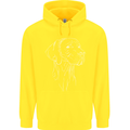 A Weimaraner Face Childrens Kids Hoodie Yellow