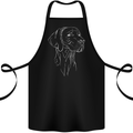 A Weimaraner Face Cotton Apron 100% Organic Black
