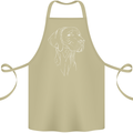 A Weimaraner Face Cotton Apron 100% Organic Khaki