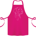 A Weimaraner Face Cotton Apron 100% Organic Pink