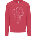 A Weimaraner Face Kids Sweatshirt Jumper Heliconia