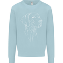 A Weimaraner Face Kids Sweatshirt Jumper Light Blue
