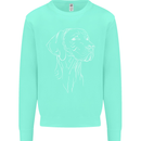 A Weimaraner Face Kids Sweatshirt Jumper Peppermint