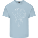 A Weimaraner Face Kids T-Shirt Childrens Light Blue