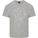 A Weimaraner Face Kids T-Shirt Childrens Sports Grey