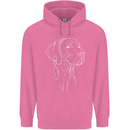A Weimaraner Face Mens 80% Cotton Hoodie Azelea