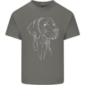 A Weimaraner Face Mens Cotton T-Shirt Tee Top Charcoal
