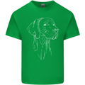 A Weimaraner Face Mens Cotton T-Shirt Tee Top Irish Green