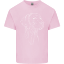 A Weimaraner Face Mens Cotton T-Shirt Tee Top Light Pink