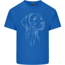 A Weimaraner Face Mens Cotton T-Shirt Tee Top Royal Blue