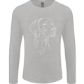 A Weimaraner Face Mens Long Sleeve T-Shirt Sports Grey