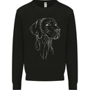 A Weimaraner Face Mens Sweatshirt Jumper Black
