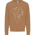 A Weimaraner Face Mens Sweatshirt Jumper Caramel Latte