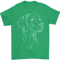 A Weimaraner Face Mens T-Shirt 100% Cotton Irish Green