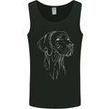 A Weimaraner Face Mens Vest Tank Top Black