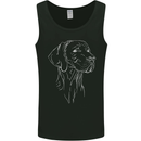 A Weimaraner Face Mens Vest Tank Top Black