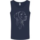 A Weimaraner Face Mens Vest Tank Top Navy Blue