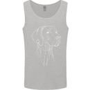 A Weimaraner Face Mens Vest Tank Top Sports Grey