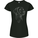 A Weimaraner Face Womens Petite Cut T-Shirt Black